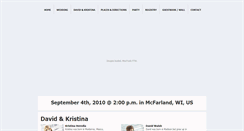 Desktop Screenshot of daveandkristina.com